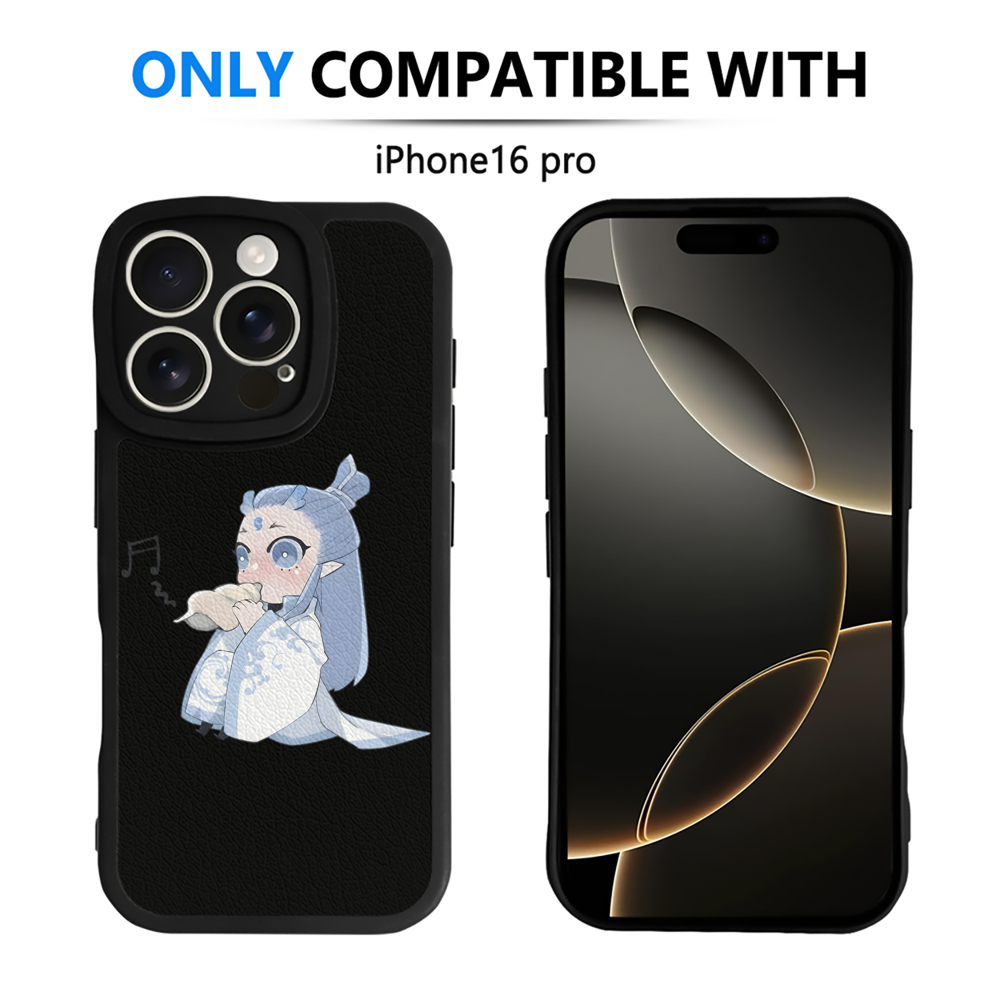 （画像用） Ne Zha 2 ナタ 魔童の大暴れ 【iPhone 16シリーズ対応】シリコンスマホケース（レザー調） 材質：シリコン